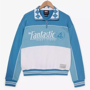 Marvel The Fantastic Four: First Steps Women's Quarter Zip Crewneck BoxLunch